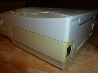 After the treatment. You can see the contrast between the top case, and parts that didn't get the treatment.